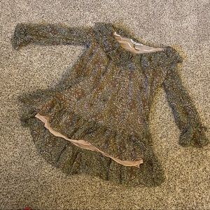 NWOT Zara Dress Women’s Medium Green Long Sleeve